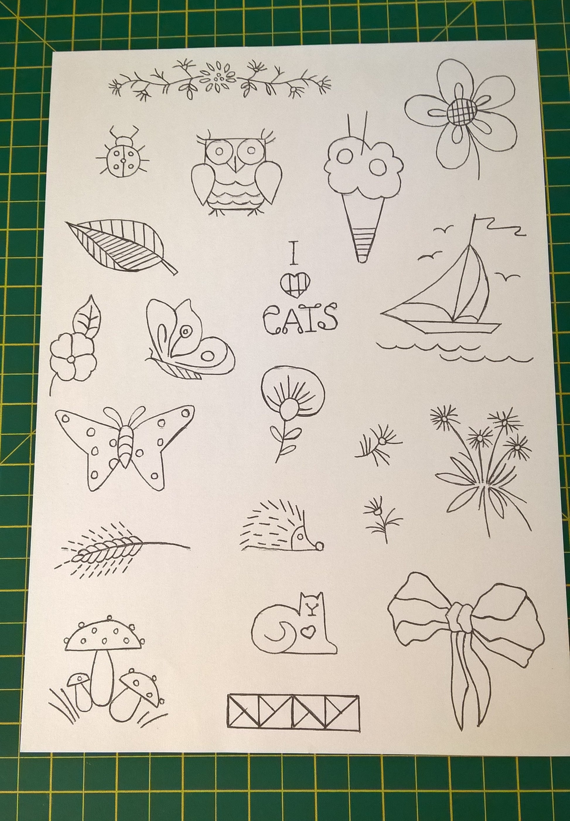 Stick and stitch patches in 21 designs 