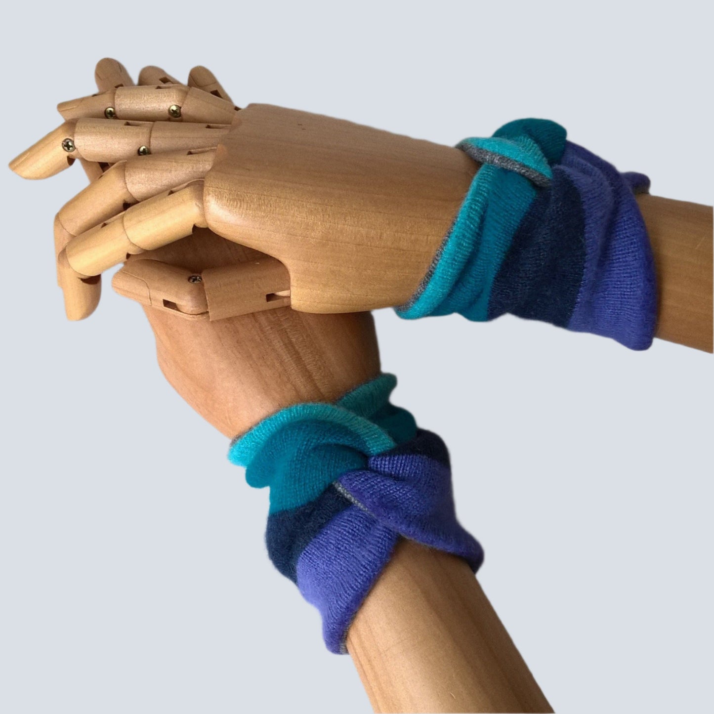 A pair of cashmere wrist knots 