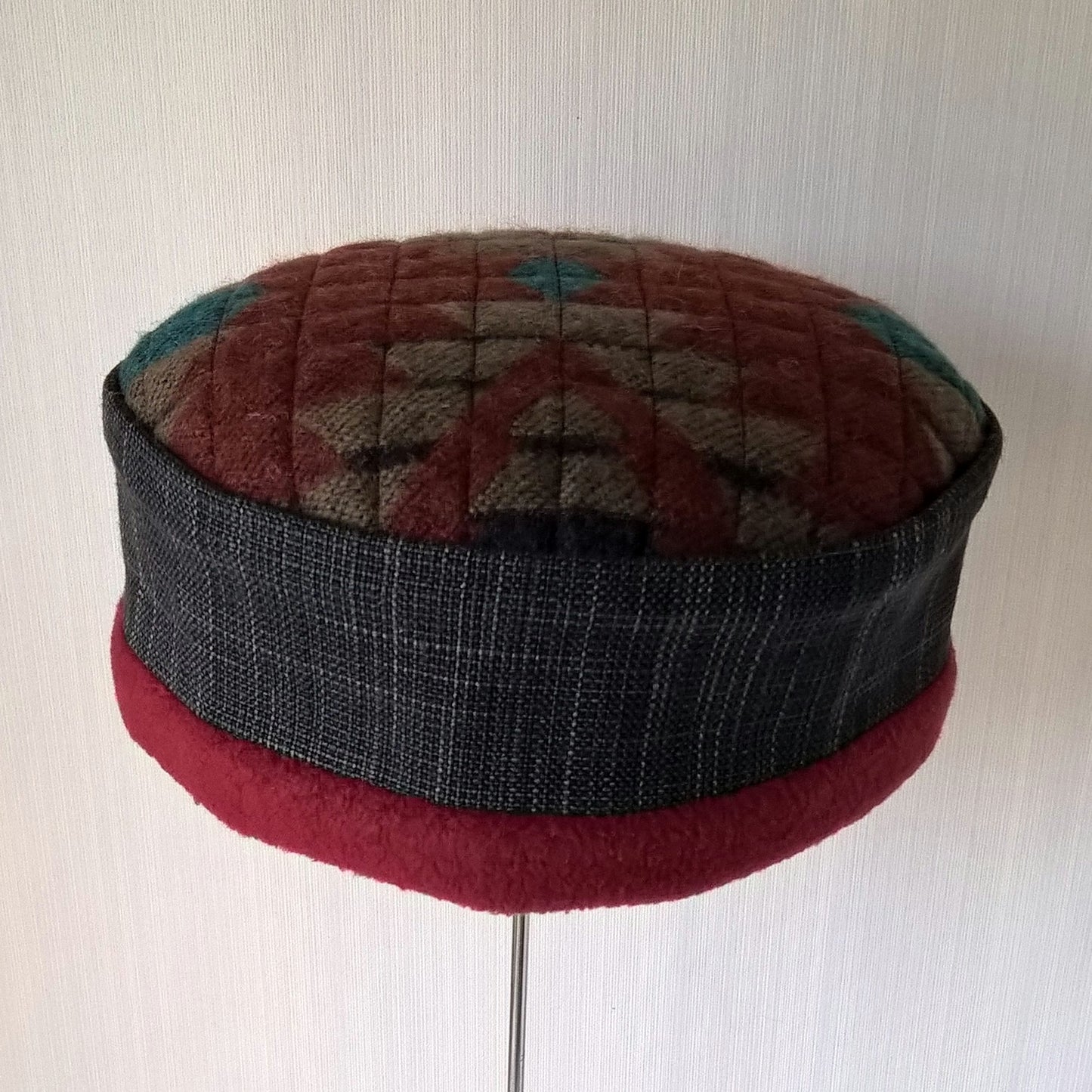 Aztec hippie hat front view