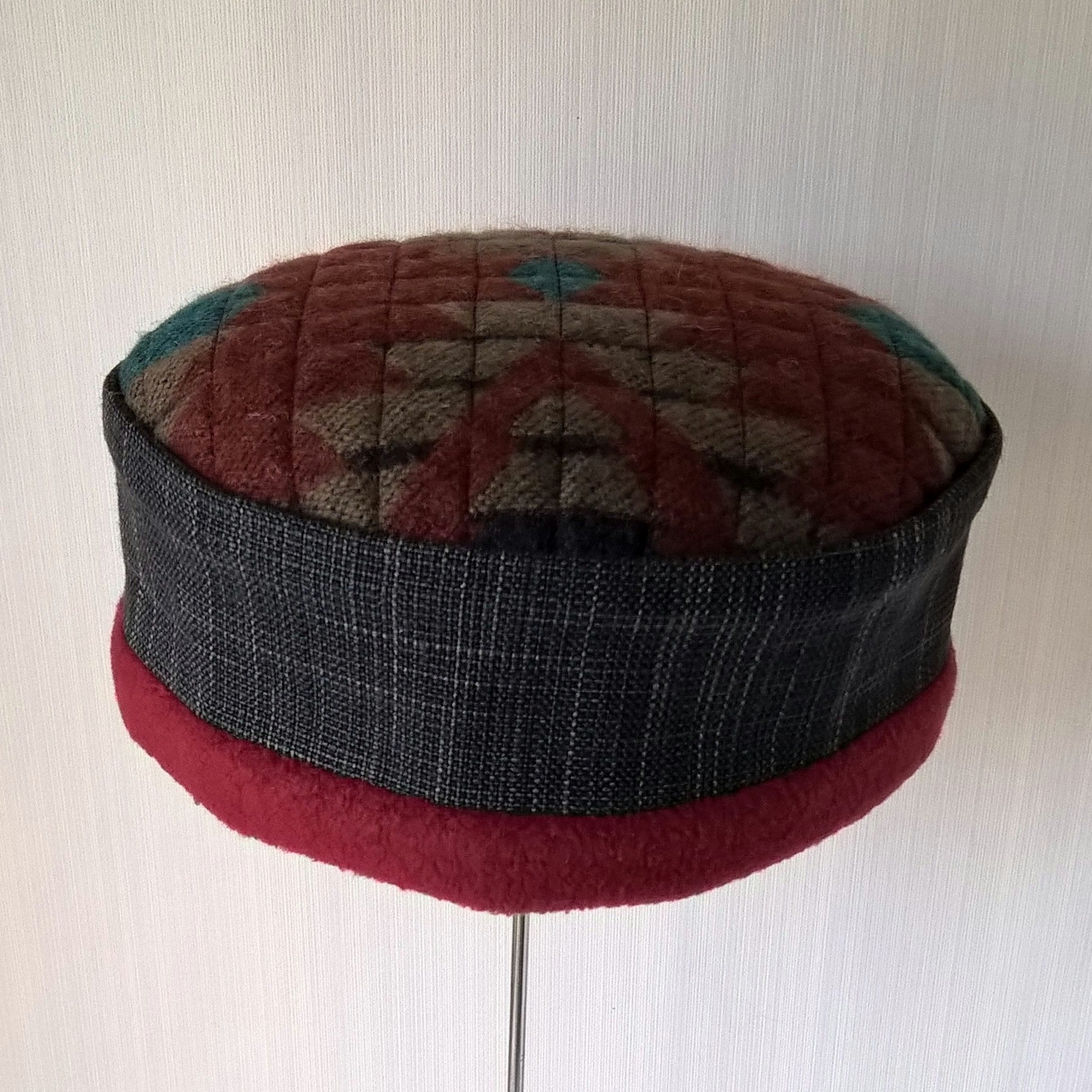 Aztec hippie hat front view